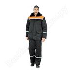 фото Утепленная куртка ГК Спецобъединение МЕТЕЛИЦА черно-оранжевая