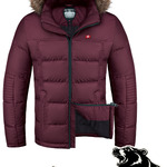 фото NEW! Куртка зимняя мужская Braggart Aggressive 4633D т. бордовый