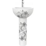 фото Раковина Sanita Luxe Art Flora 480х480х225 мм