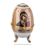 фото Шкатулка-яйцо казанская богоматерь высота 12 см,