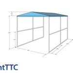 фото Тентовый навес укрытие 40 м2