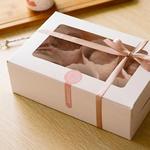 фото Кондитерская коробка с окном для упаковки кексов капкейков пирожн Cup 9