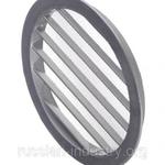 фото Вентиляционная решетка наружная круглая алюминиевая d185 мм c фланцем d160 мм