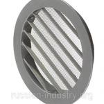 фото Вентиляционная решетка наружная круглая алюминиевая d150 мм c фланцем d125 мм