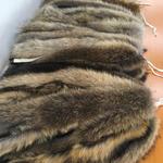 фото Меховая опушка на капюшон из натурального меха енота