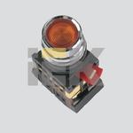 фото Кнопочный выключатель в сборе IEK 1 управляющий элемент прозрачный с подсветкой,