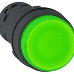 фото Кнопка 22мм до 250в зеленая с подсветкой Schneider Electric XB7NJ0361