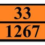 фото Оранжевая табличка опасный груз 33-1267 (нефть сырая)