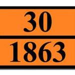 фото Оранжевая табличка опасный груз 30-1863 (авиационный керосин)
