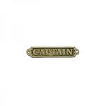 фото Maritim Табличка латунная 52635 160 x 32 мм с надписью "Captain"