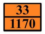 фото Оранжевая табличка опасный груз 33-1170 (спирт этиловый)