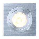 фото NEW TRIA 1 GU10 SPR светильник встраиваемый для лампы GU10 50Вт макс., матир. алюминий | 111361 SLV