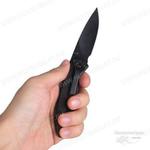 Фото №5 Нож Sanrenmu серии Outdoor лезвие 68 мм чёрное, рукоять чёрная