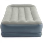 фото Односпальная надувная кровать Intex 64116 "Pillow Rest Mid-Rise Airbed" + насос (191х99х30см)