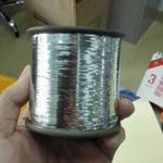 фото Серебрянная металлическая нить люрекс(metallic yarn lurex)