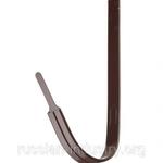 фото Кронштейн крюк желоба металлический Grand Line 210 мм коричневый