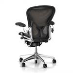 фото Компьютерное кресло Herman Miller Aeron Chair Polished Aluminum