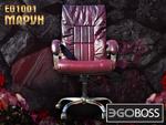 фото Офисное массажное кресло EGO BOSS EG1001 Maroon в комплектации ELITE (натуральная кожа)