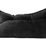 фото Кресло подушка Black Velvet черное Мягкое кресло (внешний чехол+внутренний чехол с гранулами)