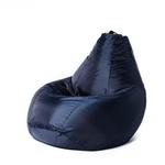 фото Кресло мешок L Oksford Dark-Blue темно-синее Мягкое кресло (внешний чехол+внутренний чехол с гранулами)