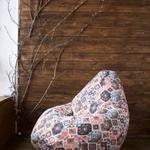 фото Кресло мешок Carpet Brown XL Мягкое кресло (внешний чехол+внутренний чехол с гранулами)