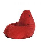 фото Кресло мешок Red Velvet XL красный Мягкое кресло (внешний чехол+внутренний чехол с гранулами)