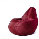 фото Кресло мешок L Oksford Bordo бордовое Мягкое кресло (внешний чехол+внутренний чехол с гранулами)