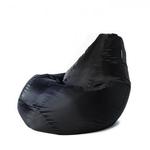 фото Кресло мешок XL Oksford Black оксфорд черный Мягкое кресло (внешний чехол+внутренний чехол с гранулами)