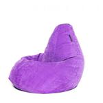 фото Кресло мешок Purple Velvet XL фиолетовый Мягкое кресло (внешний чехол+внутренний чехол с гранулами)