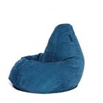 фото Кресло мешок Tropic-Blue Velvet XL бирюзовый Мягкое кресло (внешний чехол+внутренний чехол с гранулами)