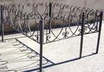 фото Кованая ограда для могилы