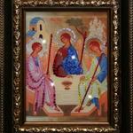 фото Икона "Святой Троицы" с кристаллами Swarovski (1365)