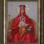 фото Икона Божией Матери "Державная" с кристаллами Swarovski (1373)