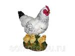 фото Зоо фигурка Курица с цыплятами 27,5*17*29,5