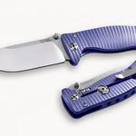 фото Нож LionSteel серии SR-1 лезвие 94 мм, рукоять - титан в деревянной коробке Цвет Фиолетовый