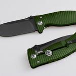 фото Нож LionSteel серии SR-1 Aluminium Цвет Зеленый Варианты Цвет лезвия: Черное