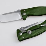 фото Нож LionSteel серии SR-1 Aluminium Цвет Зеленый Варианты Цвет лезвия: Сталь