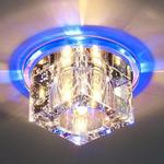фото Потолочный светильник точечный со светодиодной подсветкой в форме куба N4/S BL (синий); a030542 ELEKTROSTANDARD