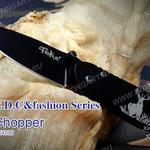 Фото №3 Нож Tekut Chopper серии Fashion, лезвие 65 мм чёрное, рисунок - олень