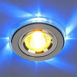 фото Точечный светильник светодиодный 2060/2 SL/LED/BL (хром / синий); a030526 ELEKTROSTANDARD