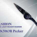 фото Нож Tekut Pecker серии Fashion, лезвие 65 мм, рукоять – нержавеющая сталь Цвет Черный