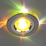 фото Потолочный встраиваемый светильник для натяжного, реечного и гипсокартонного потолка 2060/2 SL/7-LED (хром / мультиколор); a031547 ELEKTROSTANDARD