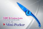 фото Нож Tekut Mini-Pecker серии Fashion, лезвие 69 мм Цвет Синий