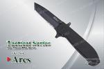 фото Нож Tekut Ares серии Tactical, лезвие 94 мм, рукоять - G10 чёрная Цвет Черный