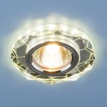 фото Встраиваемый потолочный светильник со светодиодной подсветкой 2120 MR16 SL зеркальный/серебро; a033594 ELEKTROSTANDARD