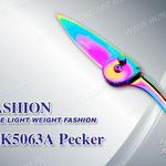 фото Нож Tekut Pecker серии Fashion, лезвие 65 мм, рукоять – нержавеющая сталь Цвет Стальной