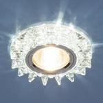 фото Точечный светодиодный светильник с хрусталем 6037 MR16 SL зеркальный/серебро; a031519 ELEKTROSTANDARD