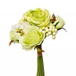 фото Букет розы-пионы бело-зеленый 30см (24) - TT-00000030