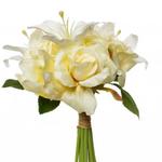 фото Букет розы-лилии желто-белый 30см (12) - TT-00000029