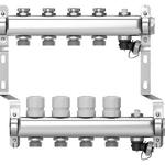 фото Коллектор 1"- 3/4 в сборе на 5 выходов Wester (для теплого пола